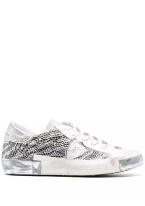 Philippe Model Paris Paris logo-patch sneakers - Silver