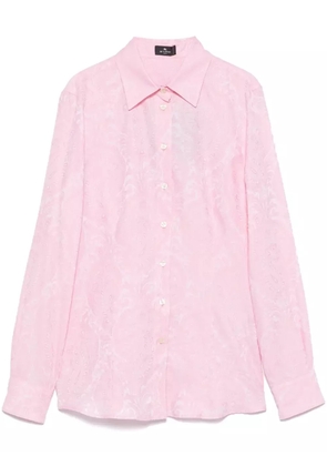 ETRO paisley-jacquard shirt - Pink