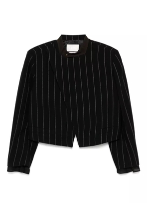 LESS striped cropped jacket - Black