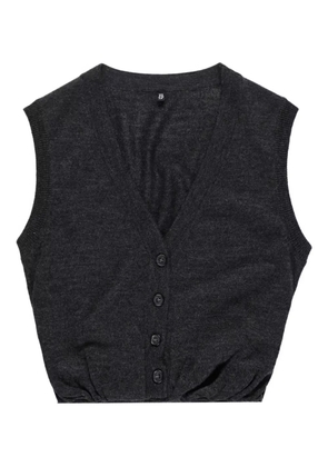 R13 button vest - Grey
