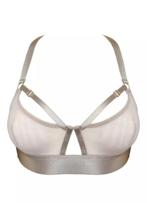 Bordelle cut-out bra - Neutrals