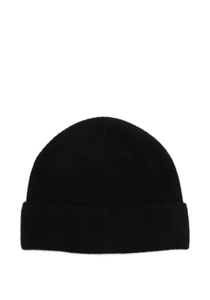 SANDRO cashmere turn-up knitted beanie - Black