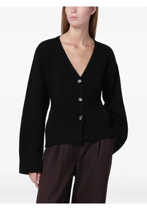 Almada Label Pocket buttoned top - Black