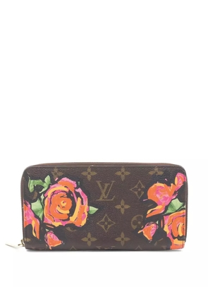 Louis Vuitton Pre-Owned monogram rose-print wallet - Brown