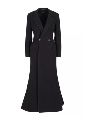 Balenciaga wool double-breasted coat - Black