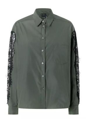 PINKO lace sleeve shirt - Green