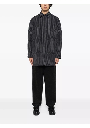 Yohji Yamamoto drawstring tapered trousers - Grey