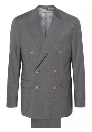 Canali double-breasted wool suit - Grey