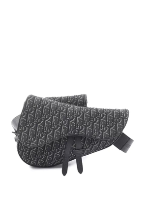 Christian Dior Pre-Owned 2015-2025 Oblique Canvas Saddle backpack - Grey