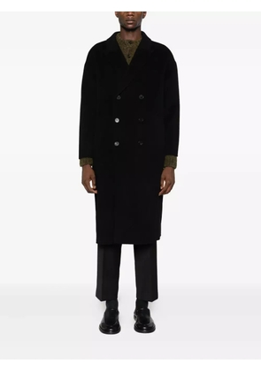 AMARANTO double-breasted coat - Black
