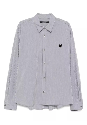 ZZERO BY SONGZIO curved-cut cropped shirt - White