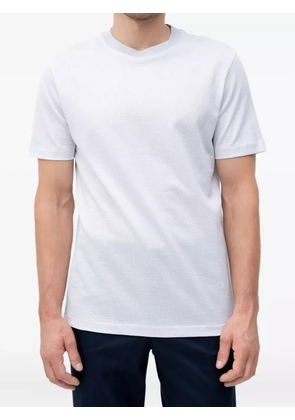 BOSS textured cotton T-shirt - White
