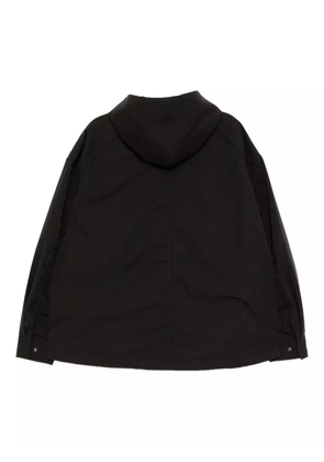 Juun.J logo-embroidered jacket - Black