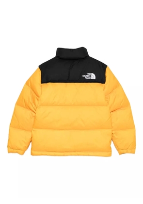 The North Face Kids logo-embroidered puffer jacket - Yellow