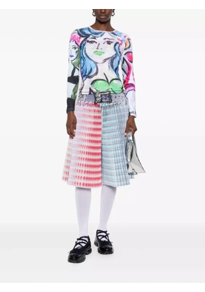 Chopova Lowena graphic-print long-sleeved T-shirt - White