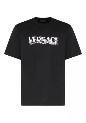 Versace logo-print T-shirt - Black