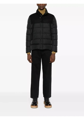 Herno panelled quilted coat - Black
