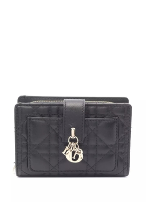 Christian Dior Pre-Owned 2000-2025 Lambskin Cannage My Dior Dittany Wallet small wallets - Black