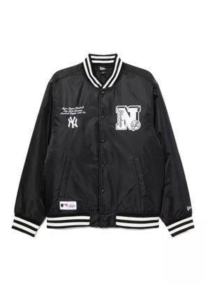 NEW ERA CAP logo-embroidered bomber jacket - Black