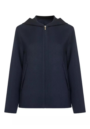 'S Max Mara Roland hooded zip coat - Blue