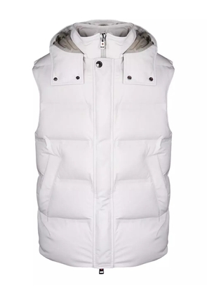 Kired hooded padded gilet - White
