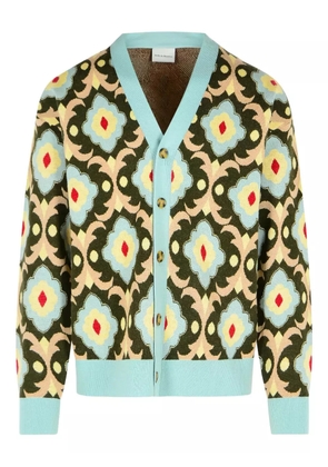 Drôle De Monsieur tapisserie-jacquard cardigan - Green