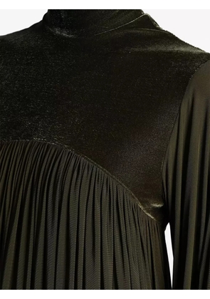 ZIMMERMANN Memento high-neck pleated dress - Green