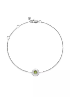 Monica Vinader August Peridot Birthstone bracelet - Silver