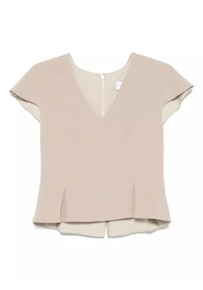 DE SANTIS V-neck top - Neutrals
