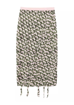 JNBY fringed-edge midi skirt - Pink