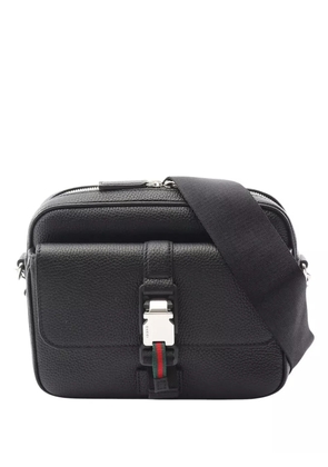 Gucci Pre-Owned 2016-2025 Small Soft Grainy Calfskin Web crossbody bag - Black