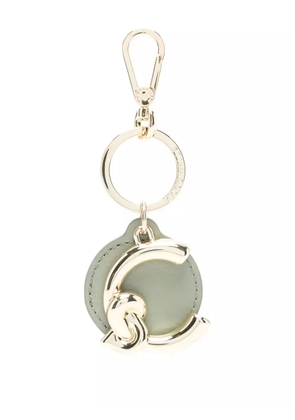 Coccinelle logo-charm keyring - Gold