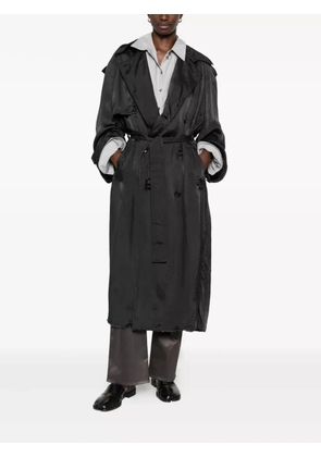 FEDERICO CINA belted double-breasted coat - Black