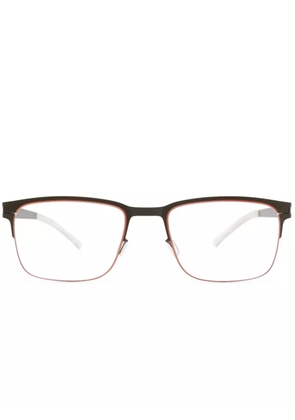 Mykita square-frame metal glasses - Orange
