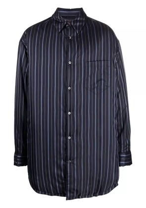 Maison Margiela striped padded shirt - Blue