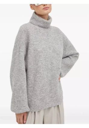 Gestuz ribbed-knit jumper - Grey