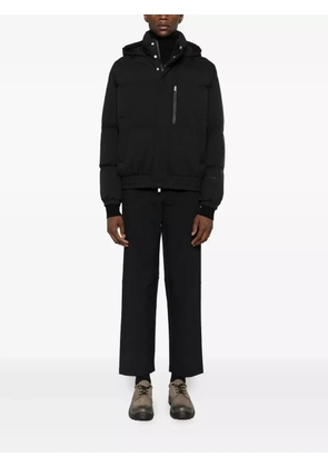 Laminar straight-leg trousers - Black