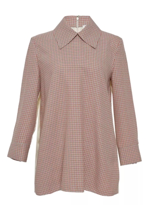 Jil Sander College checked top - Red