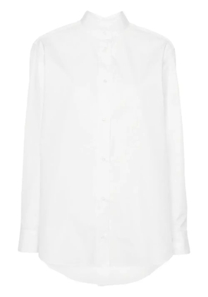 FENDI poplin cotton shirt - White