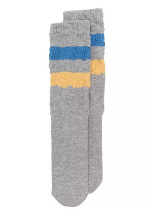 Golden Goose stripe-detailing socks - Grey