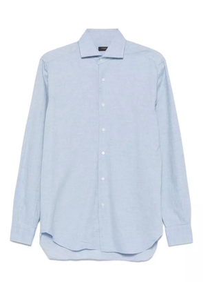 Barba long-sleeve button-up shirt - Blue