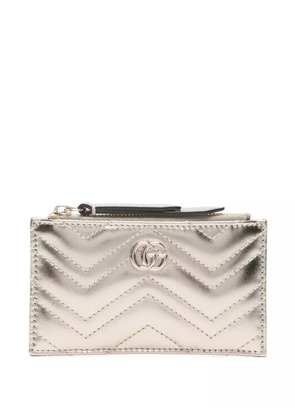 Gucci chevron GG wallet - Silver