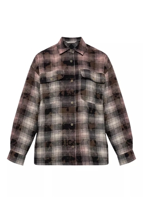 Palm Angels checked pocket shirt - Grey