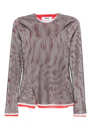 MSGM layered top - Black