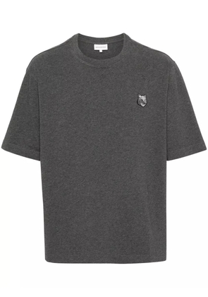 Maison Kitsuné Fox-motif cotton T-shirt - Grey