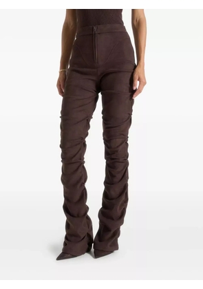 Manière De Voir Caroline tacked flared trousers - Brown