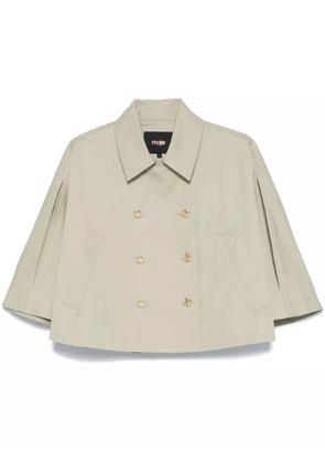 Maje double-breasted cape - Green