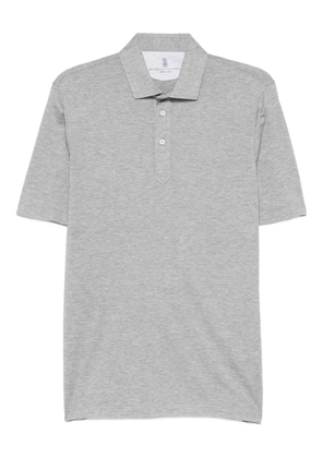 Brunello Cucinelli button-placket polo shirt - Grey