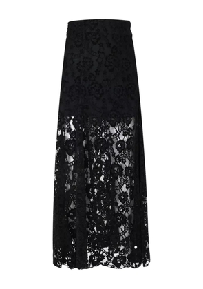 ALOHAS lace-panel maxi skirt - Black