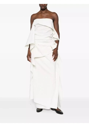 Issey Miyake asymmetric bandeau top - White